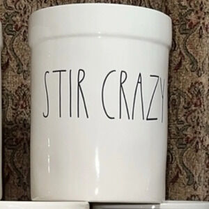 Rae Dunn Collection by Magenta Kitchen Utensil Holder/Crock STIR CRAZY